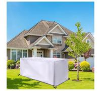 HNBFKD Outdoor Furniture Cover 70x55x55cm/LxWxH Waterproof, Rain, Snow, Dust, Wind, Uv-Resistant Oxford Cloth Garden Grass Patio Furniture Cover Silver