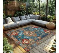 HNBFKD Vintage Floral Carpet Washable Non Slip Area Rugs Home Decor Living Room Mats Entrance Door Mat Floor Covering - 45x76cm/18x30inch