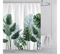 HNBFKD Watercolor Leaves on The Plant with Floral Bathroom Decoration Shower Curtain with Hooks Art Decor Bath-Tub Curtains 120x180cm/47x71in(WxH)