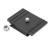 HNBGNNMRO 200PL - PR0 Aluminium Alloy Camera Quick Release Loading Plate, Metal Quick Release Plate for DSLR Cameras, CNC Anodized Black Camera Loading Board with Conversion Nut, Durable Lig