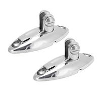 HNBGNNMRO 2Pcs Quick Release Top Swivel Deck Hinge, Stainless Steel Boat Deck Hardware, 360° Rotating Side Mount Hinge with Mirror Polished Finish for Yacht Trailer Truck