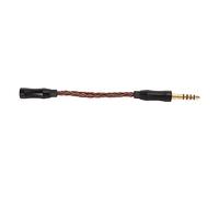 HNBGNNMRO 3.5mm to 4.4mm Headphone Adapter Cable, Gold Plated 3.5mm Stereo Female to 4.4mm Balanced Male Upgrade Cable with Single Crystal Copper Core for High - Resolution Audio (Bronze)