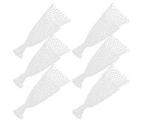 HNBGNNMRO 6PCS Billiards Net Pocket, Cotton Mesh Pool Table Net Bag, Durable White Replacement Pockets for All Standard Billiard Tables, Soft Flexible Billiards Table Accessories