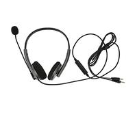 HNBGNNMRO Call Center Headset, Customer Service Headset with Noise Cancelling Mic, HD Voice Communication, Hearing, Retractable Headband for Business Calls and Computer (Dual 3.5mm)