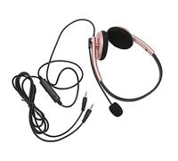 HNBGNNMRO Call Center Headset, Customer Service Headset with Noise Cancelling Mic, HD Voice Communication, Hearing, Retractable Headband for Business Calls and Computer (Dual 3.5mm)
