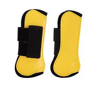 HNBGNNMRO Horse Tendon Boots 4 PCS, Protective Adjustable Horse Leg Boots with PU Shell and Neoprene Cushioning, Vented Support Boots for Jumping and Training (A pair of large front legs)