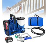 HNBYLMM Airless Paint Sprayer - High Pressure Cordless Paint Spraying Machine, 15 Mpa, 1200mAh Lithium Batteries, 1.1 L/Min Flow, 6 Gear Speed Settings, for House Painting