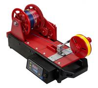 HNBYLMM Desktop 3D Filament Maker 3D Printer Filament Extruder Machine 3D Printing Recycled PET Filament Maker 3D Filament Pultruded from Plastic Bottles for Families, DIY Makers Red