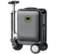 HNBYLMM Electric Suitcase, 20L Electric Rideable Luggage with Telescopic Handle/3-Speed Adjustment/Reverse/Removable Battery/External Charging Port/Load 110KG/8-10 KM, for Travel Black-B