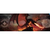 HNCCESG 4-Panel Magnetic Dungeon Master Screen, 3D Embossed Design, RPG Game Master Accessory for Tabletop Role-Playing Games