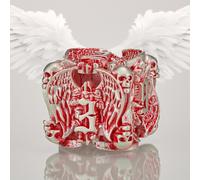 HNCCESG Matt Red White DND Metal Dice 7 PCS Skull Hollow D&D Dice Set for Dungeons and Dragon Gifts of Tabletop Game (Matte Red with White Skull)…