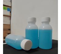 Hncgwgbs 100ml blue bottle printer nozzle cleaning solution, water-based ink cleaning, unclogging plug compatible with advertising photo printer(3 bottle of 100ml)