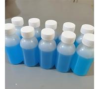 Hncgwgbs 100ml blue bottle printer nozzle cleaning solution, water-based ink cleaning, unclogging plug compatible with advertising photo printer(10 bottle of 100ml)