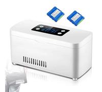 HNCXHX Portable Insulin Cooler Refrigerated Box,Rechargeable LCD Display 2-8℃ Car Insulin Cooler Medicine Mini Constant Temperature Refrigerator for Home,Car,Travel,Camping