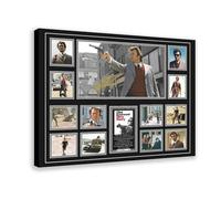 Hndeial Clint Eastwood Autograph Canvas Poster Wall Art Decor Print Picture Paintings for Living Room Bedroom Decoration Frame-style 12x18inch(30x45cm)
