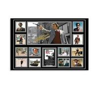 Hndeial Clint Eastwood Autograph Canvas Poster Wall Art Decor Print Picture Paintings for Living Room Bedroom Decoration Unframe-style 24x36inch(60x90cm)