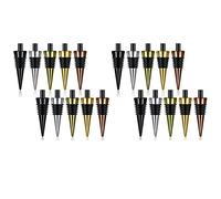 Hndhbfgrt 20 Pieces Blank Bottle Stopper with Threaded Post Metal Wine Stopper Inserts Set Hardware for Wood Turning DIY Project