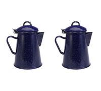 Hndhbfgrt 2X 1.2L Enamel Coffee Pot Hand Tea Water Kettle Teapot Decor Starry Teapot Cafe Tools