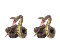 Hndhbfgrt 2X Children's Toy Snake Model Simulation Reptile Giant Python Big Python Wild Animal Snake Model