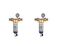 Hndhbfgrt 2X Pre Filter Purifier Whole Down Sediment Water Filter Central Prefilter System Backwash Stainless Steel Mesh D