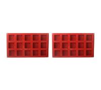 Hndhbfgrt 2X Silicone Mousse Cake Mold Tart Baking Molds Cake Decoration Mold Sweet Mousse Mold,Square