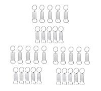 Hndhbfgrt 30Pcs Sublimation Keychain Blanks - Sublimation Keychain Case or Metal Sublimation Bottle Opener for Heat Transfer,Set A