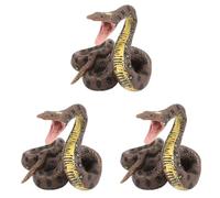 Hndhbfgrt 3X Children'S Toy Snake Model Simulation Reptile Giant Python Big Python Wild Animal Snake Model