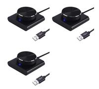 Hndhbfgrt 3X USB Volume Control Lossless PC Computer Speaker Volume Controller Knob Adjuster Digital Control with One Key Mute