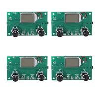 Hndhbfgrt 4X FM Radio Receiver Module 87-108MHz Frequency Modulation Stereo Receiving Board with LCD Digital Display 3-5V PLL