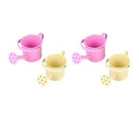 Hndhbfgrt 4x Metal Watering Can, Children Iron Watering Tin Sprinkling Kettle for Garden Home Plants Flower