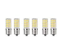 Hndhbfgrt 6 Pack 4W Dimmable LED E17 Microwave Oven Bulb, Daylight 6000K 40W Equivalent Light,Ceramic E17 LED Bulb