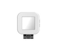 Hndhbfgrt Foldable LED Mobile Phone Photo Ring Light with Magnetic Selfie Beauty Function Integrated Mirror White