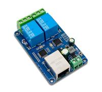 Hndhbfgrt MCU W5500 2-CH Modbus RTU Network Relay Module Wired Ethernet LAN IP Communication Controller Protocol