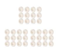 Hndhbfgrt Napkin Ring 36-Piece Set, White Pearl Wedding Napkin Buckle Table Decoration