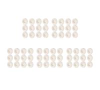 Hndhbfgrt Napkin Ring 60-Piece Set, White Pearl Wedding Napkin Buckle Table Decoration