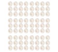 Hndhbfgrt Napkin Ring 72-Piece Set, White Pearl Wedding Napkin Buckle Table Decoration