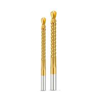 HNDRBD 6/2Pcs HSS Twist Drill Bits Set 3-8mm Serrated Grooving Cutting Tap Spiral Saw Wood Metal Plastic Hole Titanium Tools drill bit(Rosso)