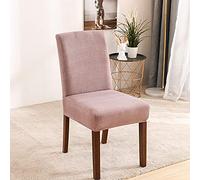 HNDXLHH Chair Covers for Dining Chairs 6 Blush Pink Dining Chairs Covers Stretch Spandex Modern Dining Room Chair Covers High Back Removable Washable Elastic Chair Cover Protector