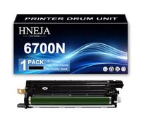 HNEJA 6700N Drum Unit, Compatible 108R00974 108R00971 108R00972 108R00973 Imaging Unit for Xerox Phaser 6700DN 6700DT 6700DX 6700N Printer,Black-1 Pack