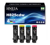 HNEJA Compatible Toner Cartridge for Dell H625cdw H825cdw S2825cdn Printer,4 Colors-1 Pack
