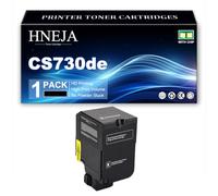 HNEJA CS730de Toner Cartridge, Compatible 71C2HK0 71C2HC0 71C2HY0 71C2HM0 | for Lexmark CX735adse CX737adzse CS730de CX730de CS735de Printer,Black-1 Pack
