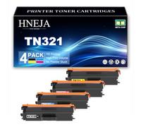 HNEJA TN321 BK/C/M/Y Toner Cartridge | for Brother HL-L8250CDN HL-L8350CDW DCP-L8400CDN DCP-L8450CDW MFC-L8600CDW MFC-L8650CDW MFC-L8850CDW,4 Colors-1 Pack
