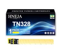 HNEJA TN328 Toner Cartridge Replacement, Compatible TN328K TN328C TN328M TN328Y Toner Cartridges for Konica Minolta Bizhub C250i C300i C360i C7130i Printer,Yellow-1 Pack