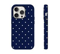 Hng Kiang Hu for iPhone 14 Pro Case, Polka Dot Pattern, Compatible for MagSafe, Anti-Scratch Protection (Blue, for iPhone 14 Pro)
