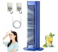 HNGKGJBL Breezamax, Breeze Max AC, Qinux Brizaac, Beat the Scorching Heat & Humidity Instantly with 3 Speed, Rapid Cooling, Quiet Breezamax Portable Air Conditioner, for Bedroom Office Car(B Blue)