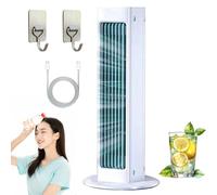 HNGKGJBL Breezamax, Breeze Max AC, Qinux Brizaac, Beat the Scorching Heat & Humidity Instantly with 3 Speed, Rapid Cooling, Quiet Breezamax Portable Air Conditioner, for Bedroom Office Car(A White)