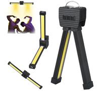 HNGKGJBL Gym Lamp for Posing, 2025 New 7th Gear Dimming Gym Lamp, Magnetic Work Light with 180 Degree Folding, USB Rechargeable Worklight with Hanging Hook