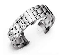 HNGM Men's Watchbands Stainless Steel Watchband for Curved End 22/23/24mm Watch Band Women Strap Bracelet Watch Men (Band Width : 22mm)