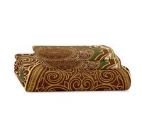 HNHDDZ Luxury Calligraphy Bedding Set, Boho Moroccan Style Duvet Cover Set 200x200 cm, Soft Microfiber Comforter Cover with 2 Pillowcases, Vintage Arabic Pattern Bedding Double