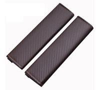HNHPY 2 PCS Car Seat Belt Pad Cover for Land Rover Discovery 4 /Discovery Sport/FreeL-a-nder, Leather Auto Seatbelt Soft Comfort Shoulder Padding Protector Interior Accessories,B-Brown